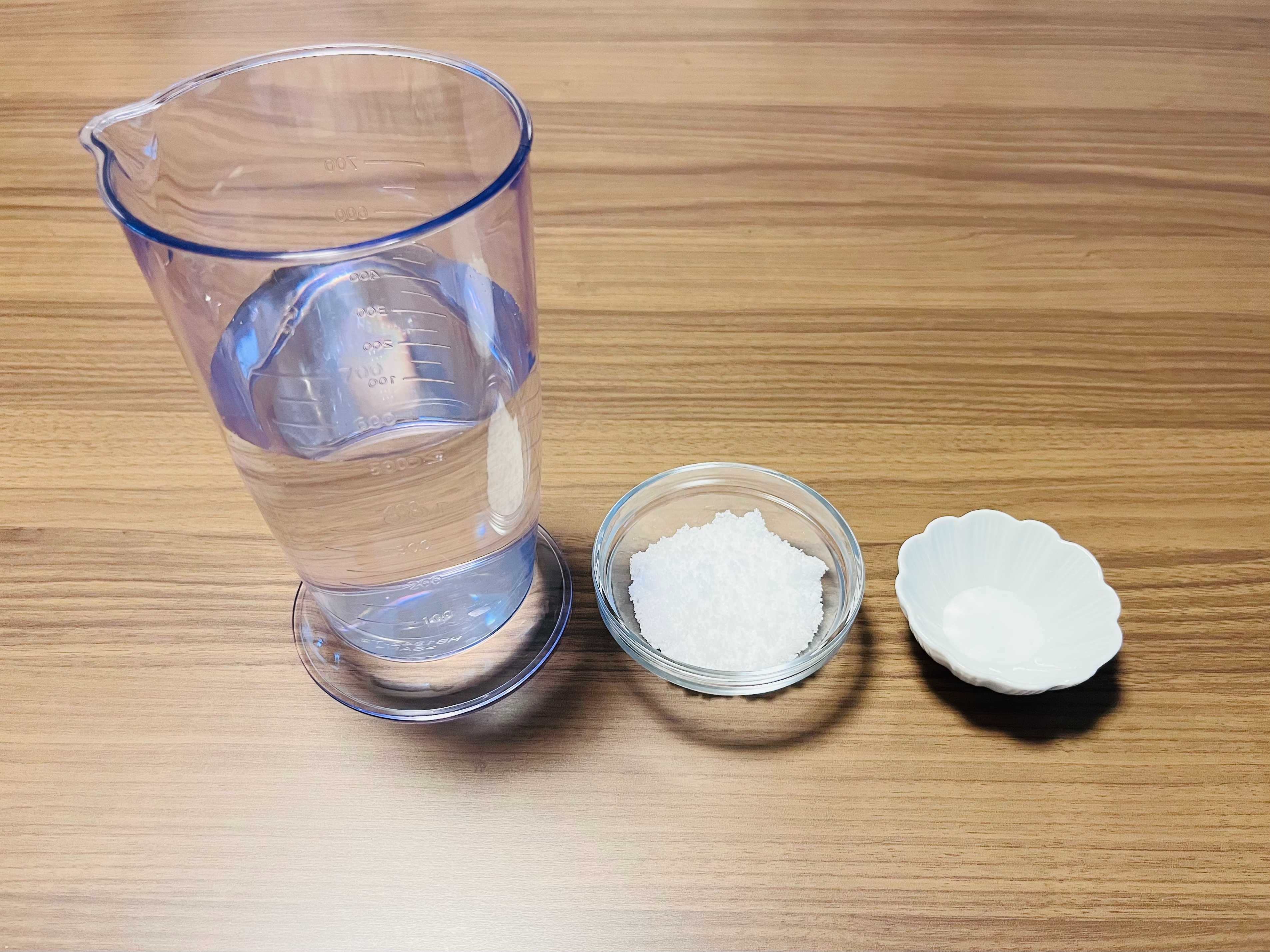 経口補水液の材料