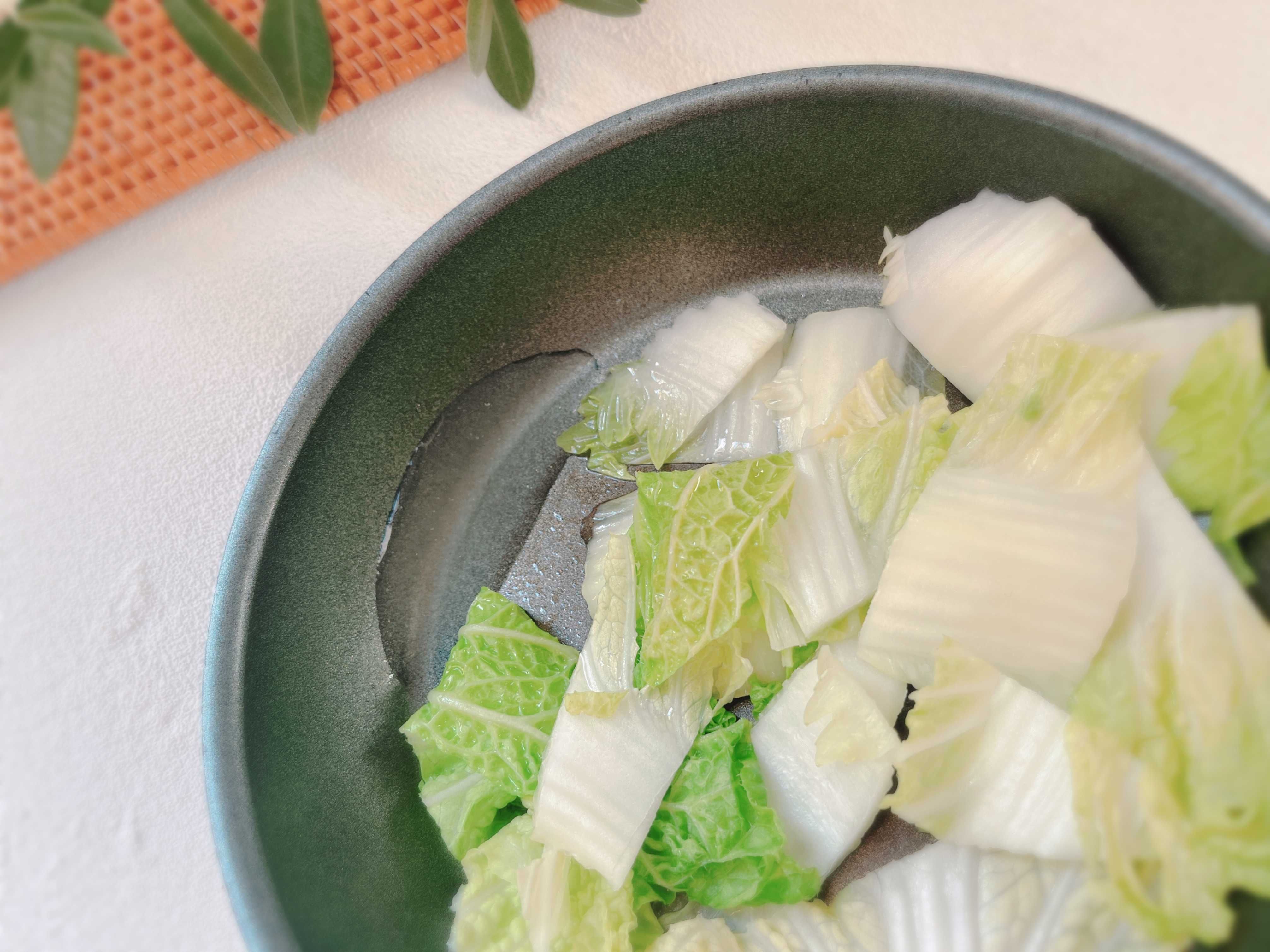 加熱して水分が出る白菜
