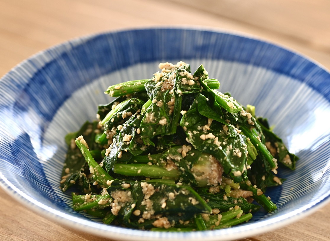 ほうれん草のごま味噌和え