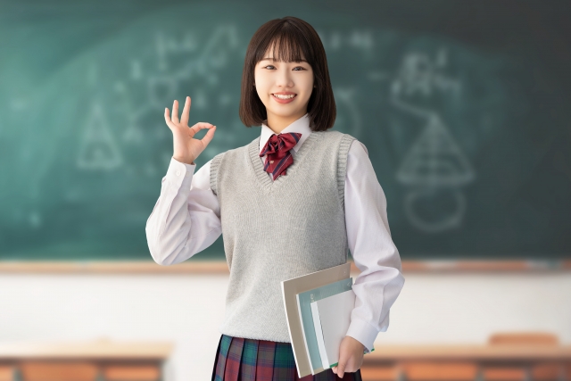 受験生の女の子