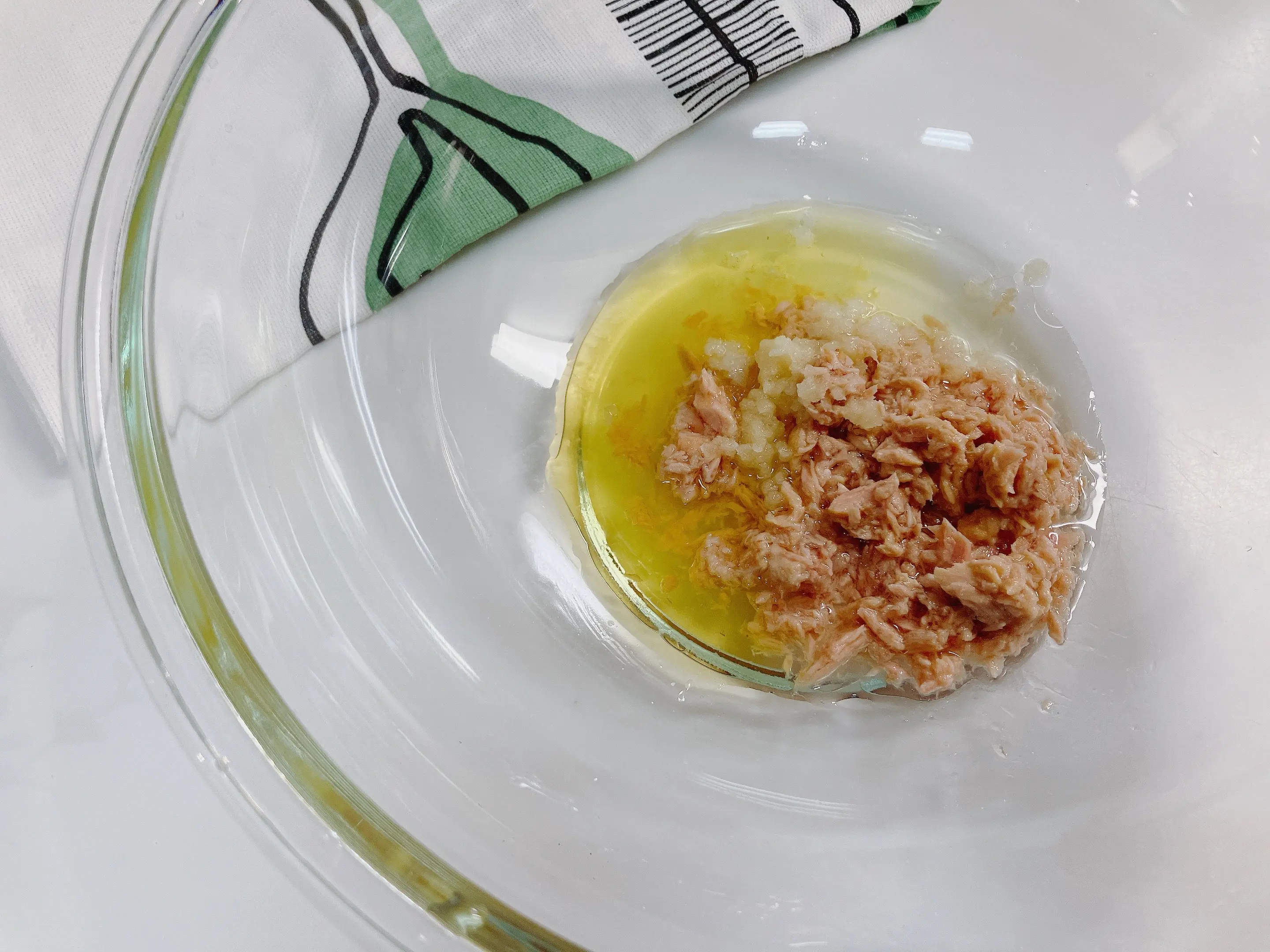 生クレソンとツナの冷製レモンパスタ手順3