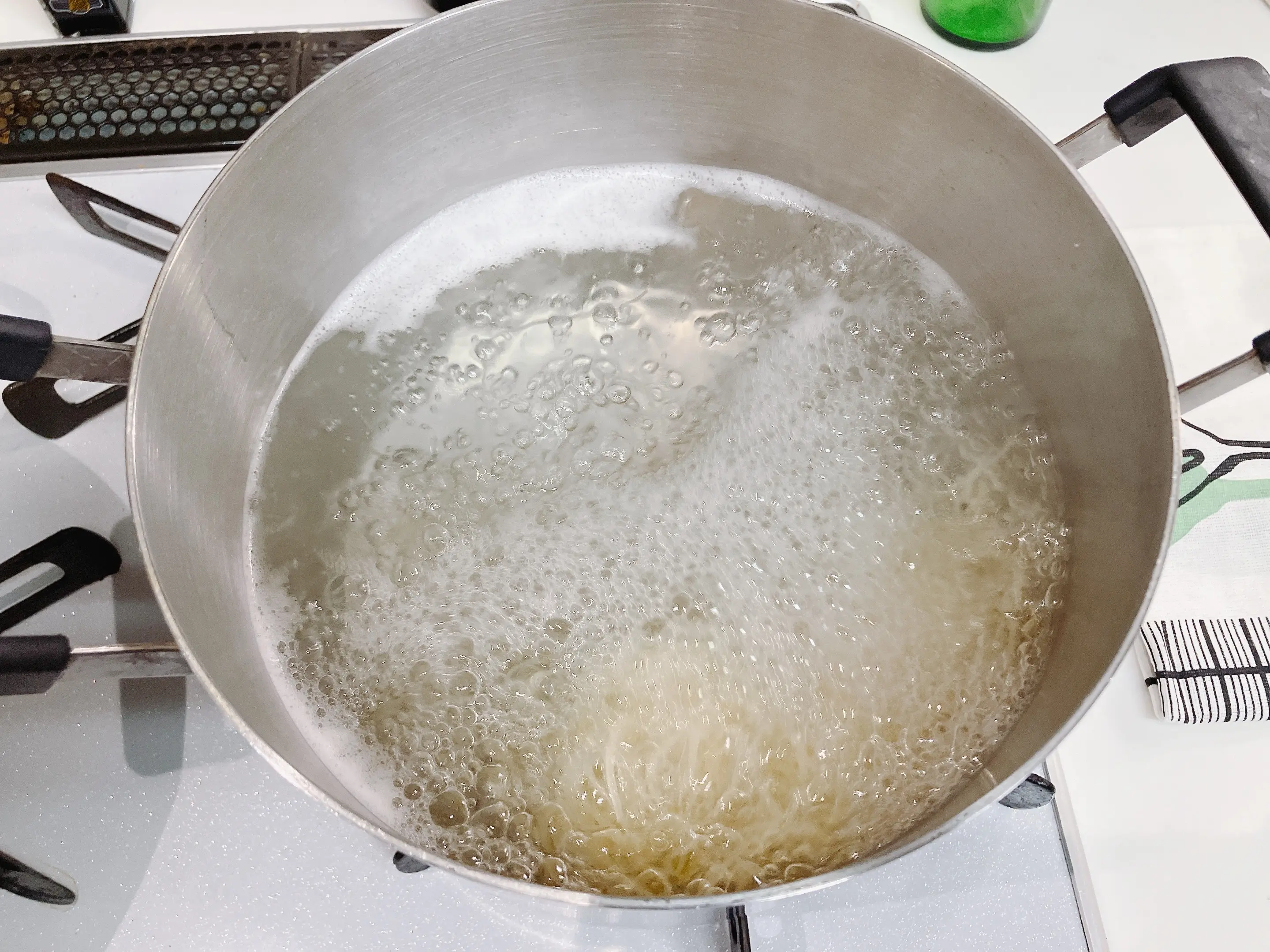 生クレソンとツナの冷製レモンパスタ手順4