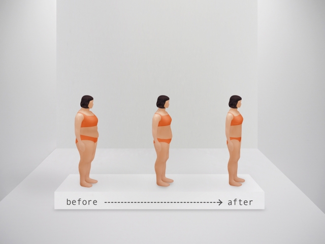 ダイエット中の体重推移