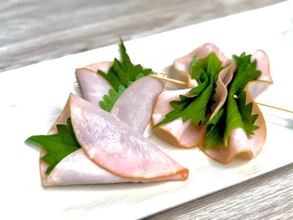 大葉とハム