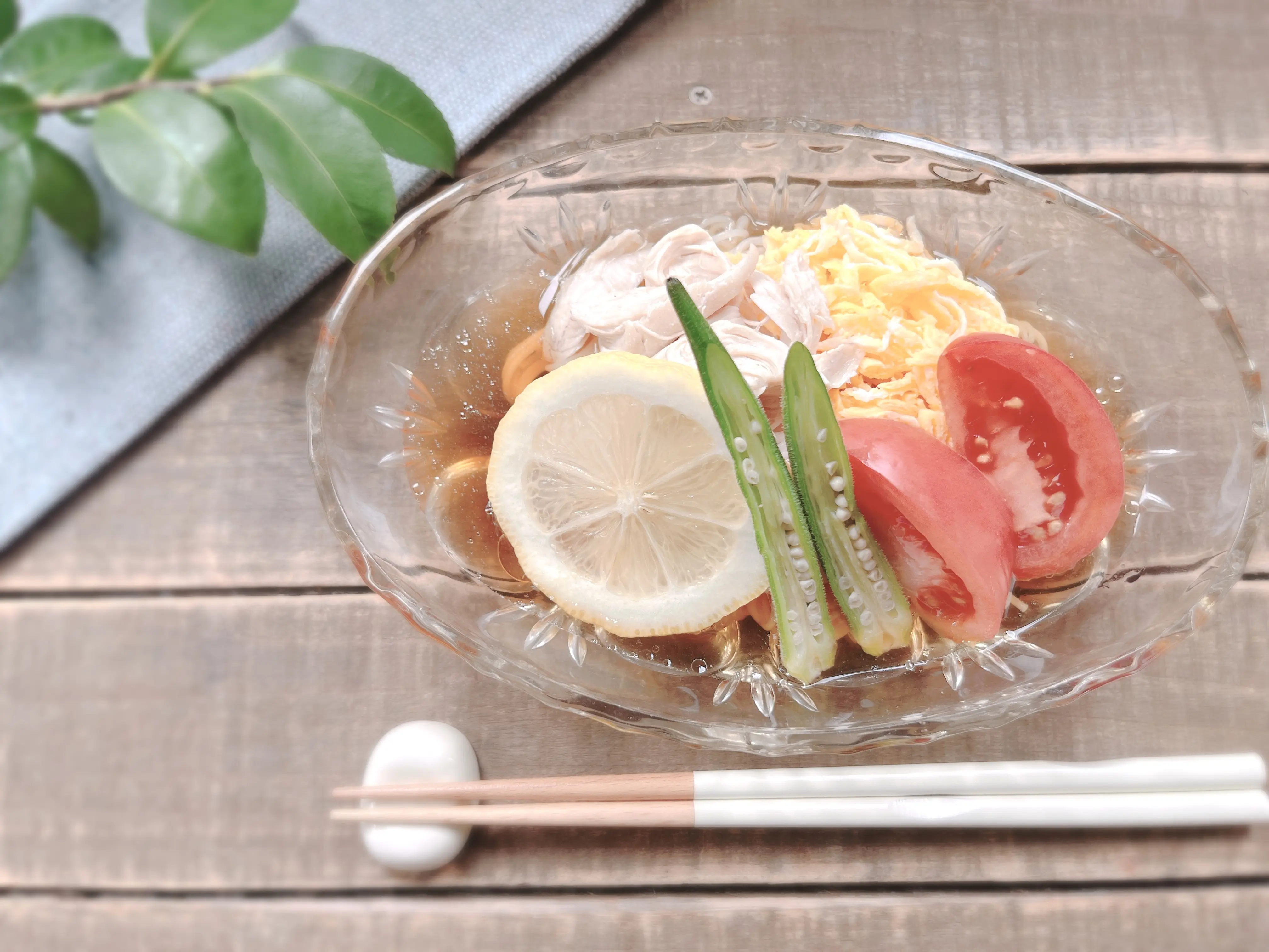 レモン風親子そうめん完成画像
